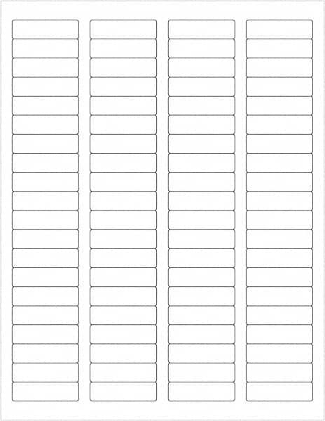 Tape Logic - 1-3/4" Long, White Paper Laser Label - For Laser Printers - Americas Industrial Supply