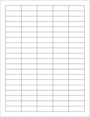 Tape Logic - 1-1/2" Long, White Paper Laser Label - For Laser Printers - Americas Industrial Supply