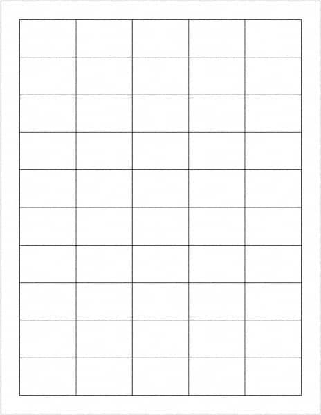 Tape Logic - 1-1/2" Long, White Paper Laser Label - For Laser Printers - Americas Industrial Supply