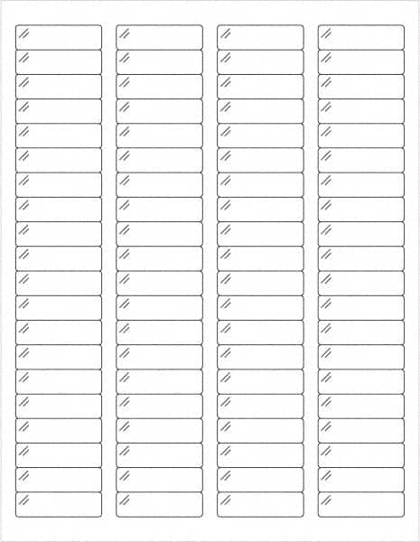 Tape Logic - 1-3/4" Long, Clear Polyester Laser Label - For Laser Printers - Americas Industrial Supply