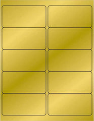 Tape Logic - 4" Long, Gold Paper Laser Label - For Laser Printers - Americas Industrial Supply