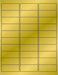 Tape Logic - 2-5/8" Long, Gold Paper Laser Label - For Laser Printers - Americas Industrial Supply