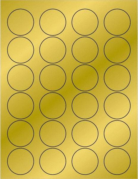 Tape Logic - 1-5/8" Long, Gold Paper Laser Label - For Laser Printers - Americas Industrial Supply