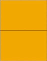 Tape Logic - 8-1/2" Long, Fluorescent Orange Paper Laser Label - For Laser Printers - Americas Industrial Supply