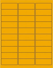 Tape Logic - 2-5/8" Long, Fluorescent Orange Paper Laser Label - For Laser Printers - Americas Industrial Supply