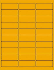 Tape Logic - 2-5/8" Long, Fluorescent Orange Paper Laser Label - For Laser Printers - Americas Industrial Supply