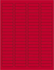 Tape Logic - 1-3/4" Long, Fluorescent Red Paper Laser Label - For Laser Printers - Americas Industrial Supply