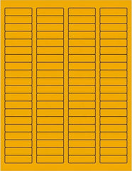 Tape Logic - 1-3/4" Long, Fluorescent Orange Paper Laser Label - For Laser Printers - Americas Industrial Supply