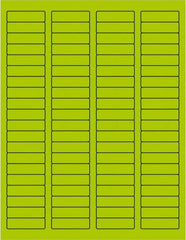Tape Logic - 1-3/4" Long, Fluorescent Green Paper Laser Label - For Laser Printers - Americas Industrial Supply