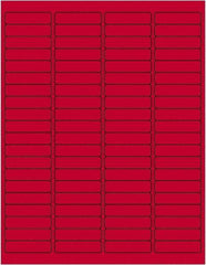 Tape Logic - 1-15/16" Long, Fluorescent Red Paper Laser Label - For Laser Printers - Americas Industrial Supply