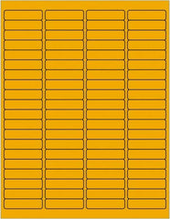 Tape Logic - 1-15/16" Long, Fluorescent Orange Paper Laser Label - For Laser Printers - Americas Industrial Supply