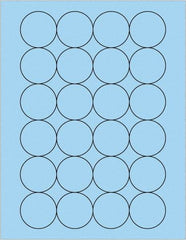 Tape Logic - 1.6" Wide x 1-21/32" Long, Pastel Blue Paper Laser Label - For Laser Printers - Americas Industrial Supply