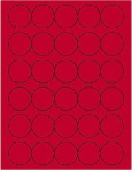 Tape Logic - 1-1/2" Long, Fluorescent Red Paper Laser Label - For Laser Printers - Americas Industrial Supply