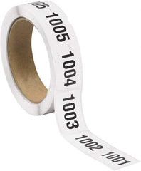 Tape Logic - 1-1/2" Long, Black/White Paper Inventory Labels - For Multi-Use - Americas Industrial Supply