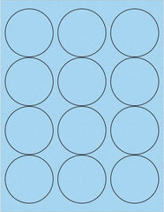 Tape Logic - 2-1/2" Long, Pastel Blue Paper Laser Label - For Laser Printers - Americas Industrial Supply