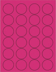 Tape Logic - 1-5/8" Long, Fluorescent Pink Paper Laser Label - For Laser Printers - Americas Industrial Supply