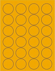Tape Logic - 1-5/8" Long, Fluorescent Orange Paper Laser Label - For Laser Printers - Americas Industrial Supply