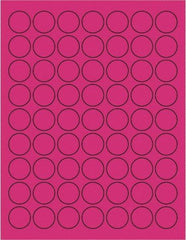 Tape Logic - 1" Long, Fluorescent Pink Paper Laser Label - For Laser Printers - Americas Industrial Supply