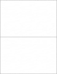Tape Logic - 8-1/2" Long, Opaque White Paper Laser Label - For Laser Printers - Americas Industrial Supply