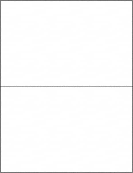 Tape Logic - 8-1/2" Long, White Paper Laser Label - For Laser Printers - Americas Industrial Supply