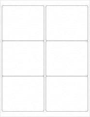Tape Logic - 4" Long, Gloss White Paper Laser Label - For Laser Printers - Americas Industrial Supply