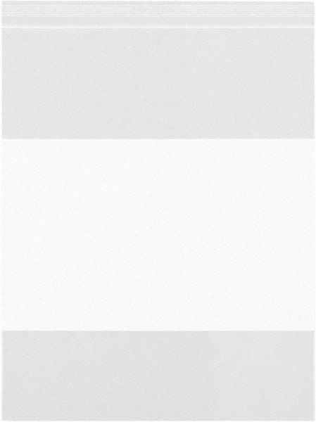 Value Collection - 2 x 6", 2 mil White Block Reclosable Polybags - Clear - Americas Industrial Supply