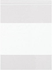 Value Collection - 2 x 6", 2 mil White Block Reclosable Polybags - Clear - Americas Industrial Supply