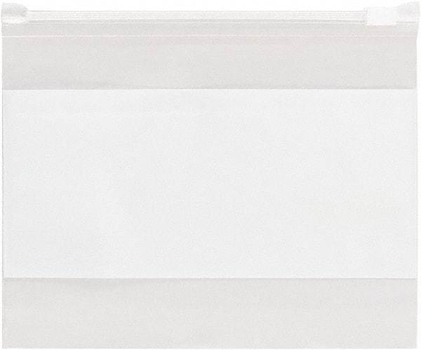 Value Collection - 12-1/2 x 9", 3 mil Slide-Seal Reclosable White Block Polybags - Clear - Americas Industrial Supply