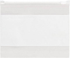 Value Collection - 8 x 6", 3 mil Slide-Seal Reclosable White Block Polybags - Clear - Americas Industrial Supply