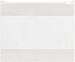 Value Collection - 4 x 6", 3 mil Slide-Seal Reclosable White Block Polybags - Clear - Americas Industrial Supply