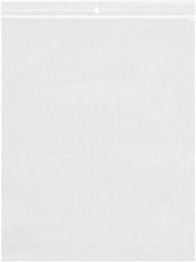 Value Collection - 9 x 12", 4 mil Reclosable Polybags with Hang Hole - Clear - Americas Industrial Supply