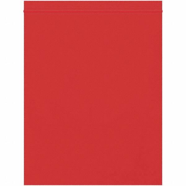 Value Collection - 8 x 10", 2 mil Reclosable Polybags - Red - Americas Industrial Supply