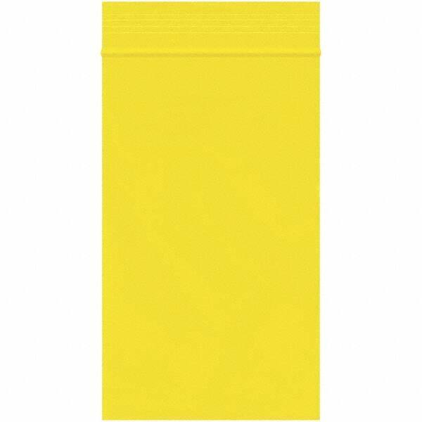 Value Collection - 3 x 5", 2 mil Reclosable Polybags - Yellow - Americas Industrial Supply