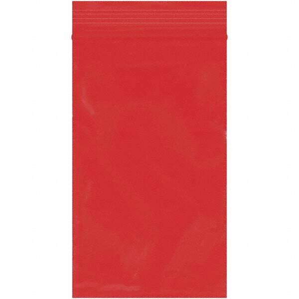 Value Collection - 3 x 5", 2 mil Reclosable Polybags - Red - Americas Industrial Supply
