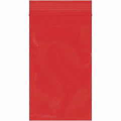 Value Collection - 3 x 5", 2 mil Reclosable Polybags - Red - Americas Industrial Supply