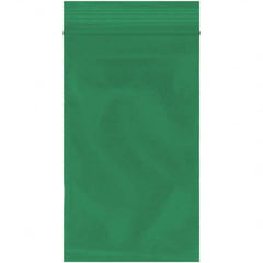 Value Collection - 3 x 5", 2 mil Reclosable Polybags - Green - Americas Industrial Supply