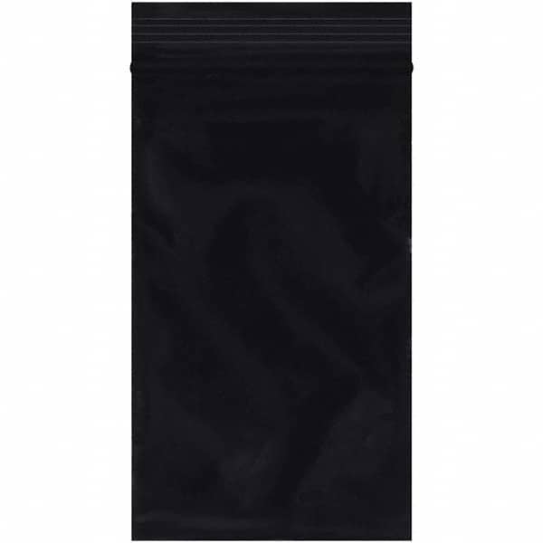Value Collection - 3 x 5", 2 mil Reclosable Polybags - Black - Americas Industrial Supply