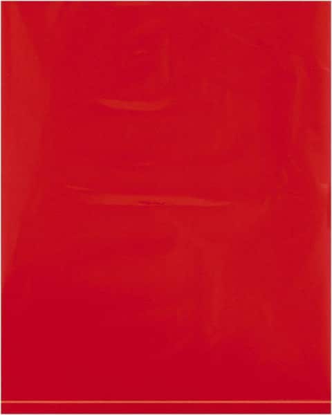 Value Collection - 8 x 10", 2 mil Flat Polybags - Red - Americas Industrial Supply