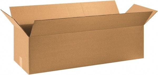 Made in USA - 12" Wide x 36" Long x 10" High Rectangle Corrugated Shipping Box - 1 Wall, Kraft (Color), 65 Lb Capacity - Americas Industrial Supply