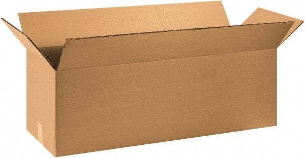 Made in USA - 12" Wide x 36" Long x 12" High Rectangle Heavy Duty Corrugated Box - 2 Walls, Kraft (Color), 100 Lb Capacity - Americas Industrial Supply