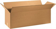 Made in USA - 12" Wide x 36" Long x 12" High Rectangle Heavy Duty Corrugated Box - 2 Walls, Kraft (Color), 100 Lb Capacity - Americas Industrial Supply