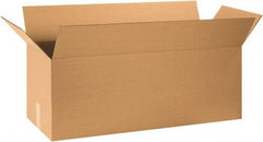 Made in USA - 12" Wide x 32" Long x 12" High Rectangle Corrugated Shipping Box - 1 Wall, Kraft (Color), 65 Lb Capacity - Americas Industrial Supply