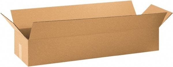 Made in USA - 10" Wide x 36" Long x 6" High Rectangle Corrugated Shipping Box - 1 Wall, Kraft (Color), 65 Lb Capacity - Americas Industrial Supply