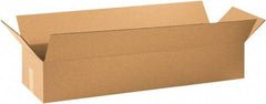 Made in USA - 10" Wide x 34" Long x 6" High Rectangle Corrugated Shipping Box - 1 Wall, Kraft (Color), 65 Lb Capacity - Americas Industrial Supply