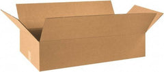 Made in USA - 16" Wide x 31" Long x 9" High Rectangle Corrugated Shipping Box - 1 Wall, Kraft (Color), 65 Lb Capacity - Americas Industrial Supply