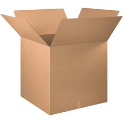 Made in USA - 30" Wide x 30" Long x 30" High Square Corrugated Shipping Box - 1 Wall, Kraft (Color), 65 Lb Capacity - Americas Industrial Supply
