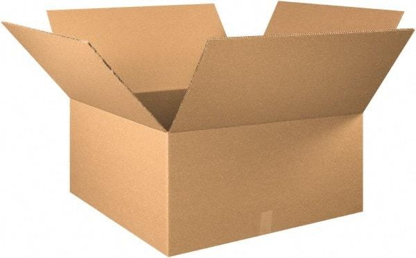 Made in USA - 30" Wide x 30" Long x 16" High Rectangle Heavy Duty Corrugated Box - 2 Walls, Kraft (Color), 100 Lb Capacity - Americas Industrial Supply