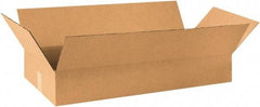 Made in USA - 18" Wide x 36" Long x 6" High Rectangle Corrugated Shipping Box - 1 Wall, Kraft (Color), 65 Lb Capacity - Americas Industrial Supply