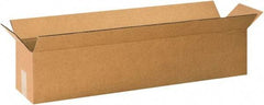 Made in USA - 12" Wide x 60" Long x 12" High Rectangle Corrugated Shipping Box - 1 Wall, Kraft (Color), 65 Lb Capacity - Americas Industrial Supply