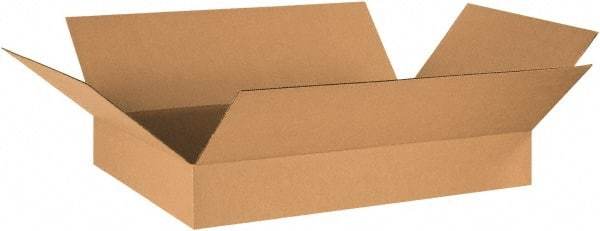 Made in USA - 17" Wide x 29" Long x 5" High Rectangle Corrugated Shipping Box - 1 Wall, Kraft (Color), 65 Lb Capacity - Americas Industrial Supply